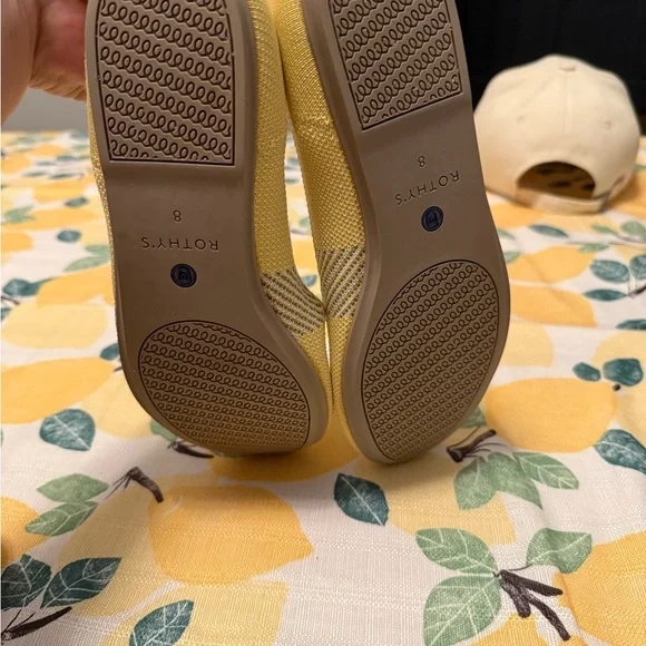 Rothy's Yellow Knit Loafers Casual Comfort - Picture 4 of 5